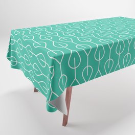 Bearberry Stamp (Teal) Tablecloth