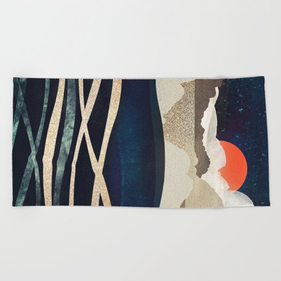 Midnight Beach Beach Towel