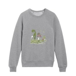 Mossy Woodland Forest Kids Crewneck