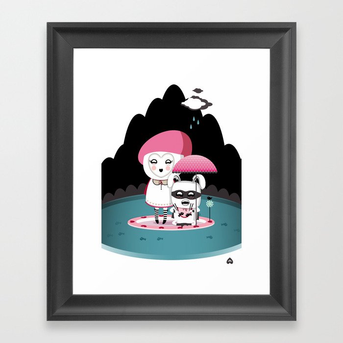 Super Tofu Boy and Sweet Sweet Tofu Framed Art Print