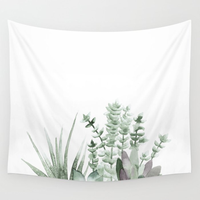 Succulent Wall Tapestry