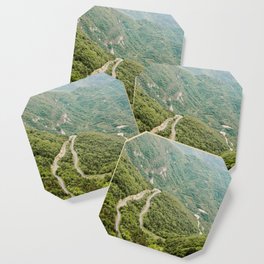 Col de Rousset | High mountain landscape view and road in France | Travel photo art print Europe Coaster