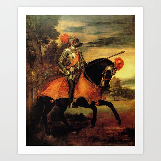 Dog Cavaliere Art Print
