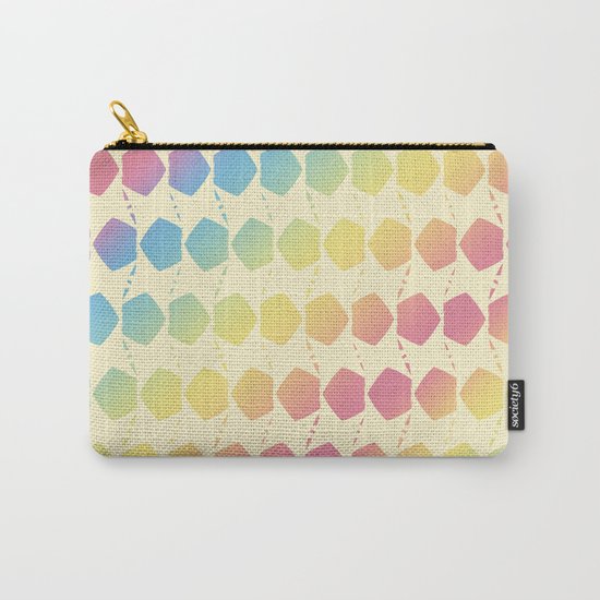 Fall Color Pattern Carry-All Pouch