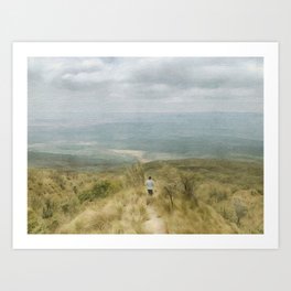 Walking in the Great Rift Valley Art Print
