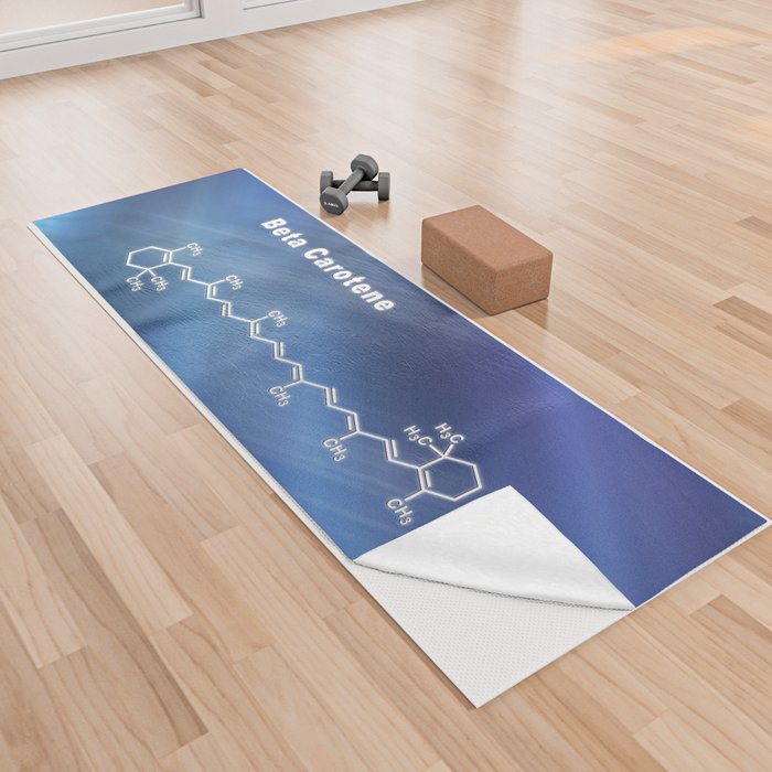 Beta Carotene, Structural chemical formula Yoga Towel