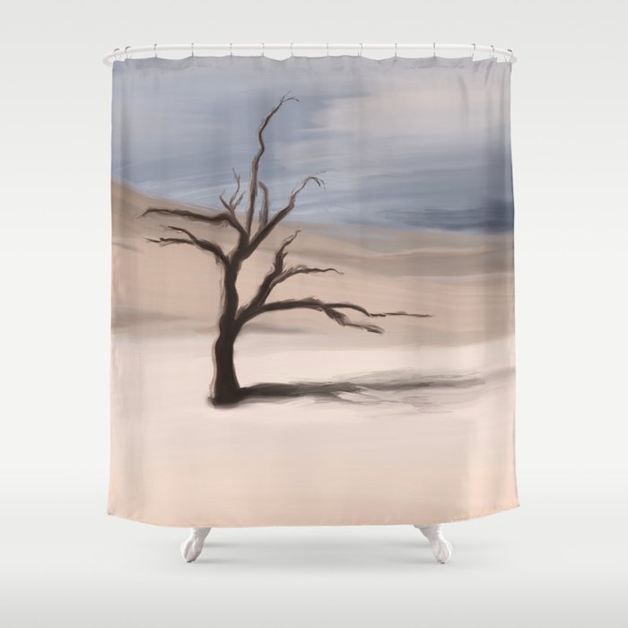 Alone Tree Shower Curtain