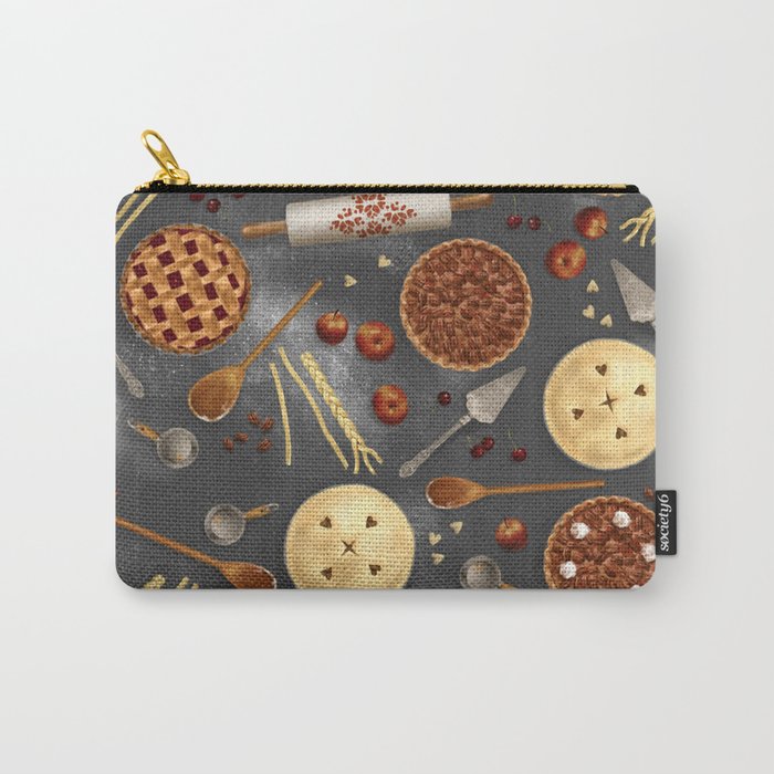 Pie Day Pattern Carry-All Pouch