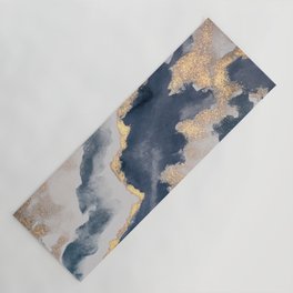 All that Shimmers – Gold + Navy Geode Yoga Mat