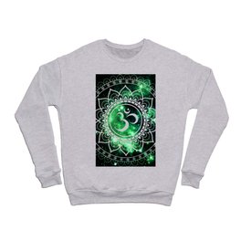Om Mandala Green Space Crewneck Sweatshirt