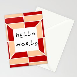 hello world 3 Stationery Card