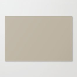 Light Brown Solid Color Pairs Benjamin Moore Pashmina AF-100 - Trending Color 2019 - Solid Color Canvas Print