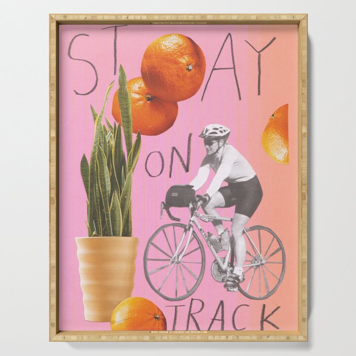 stay on track Serving Tray