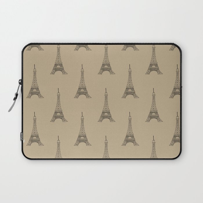 Eiffel Tower Paris (khaki)  Laptop Sleeve