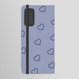 Blue hearts Android Wallet Case
