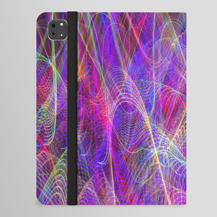 Colorful Neon Lights iPad Folio Case