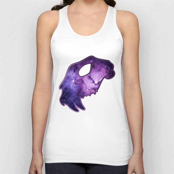 Snow Leopard Skull Tank Top