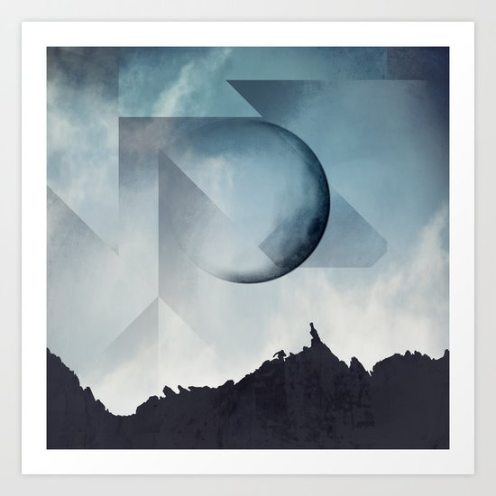 Jagged Peaks Art Print