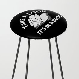 Take A Look It's In A Book Counter Stool