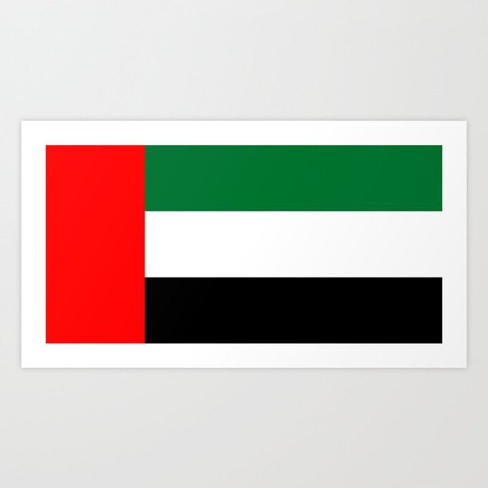 Flag of the United Arab Emirates Art Print