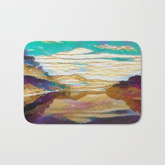 View From The Bridge Bath Mat