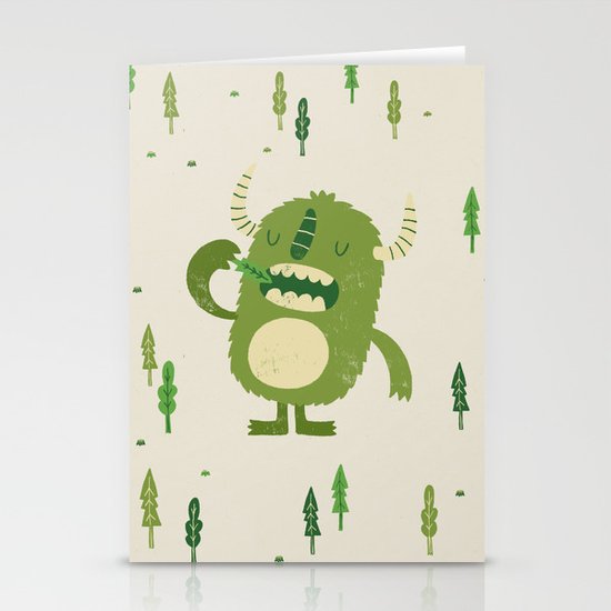 the tree muncher Stationery Cards