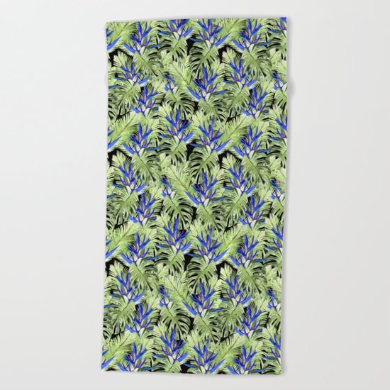 Tropical plant 2 Beach Towel