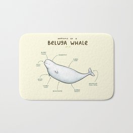Anatomy of a Beluga Whale Bath Mat | Cow, Arctic, Anatomy, Cute, Science, Sealife, Sea, Whale, Beluga, Awesome 