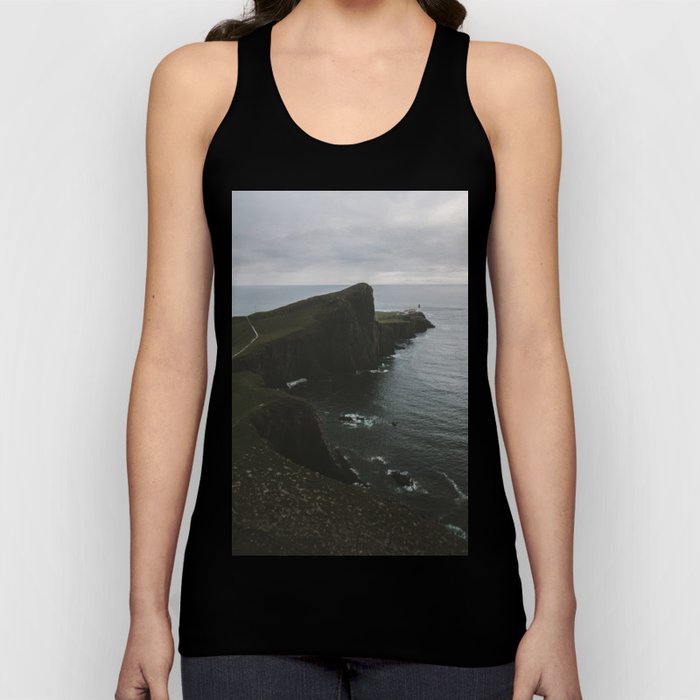 Neist Point Lighthouse at the Atlantic Ocean - Landscape Photography Tank Top
