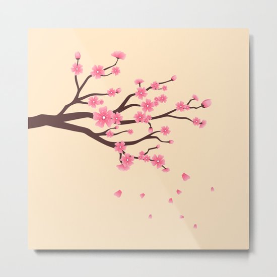 Cherry branch Metal Print