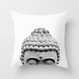 Shy Buddha Throw Pillow