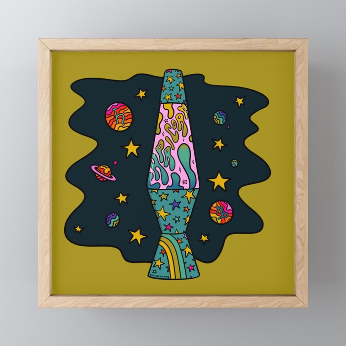 Capricorn Lava Lamp Framed Mini Art Print