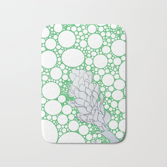 Nature Green Christmas Lights - Alpinia purpurata – Red Ginger Flower Bath Mat
