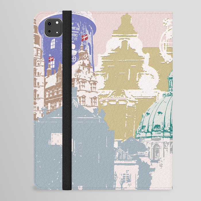 Copenhagen Collage iPad Folio Case