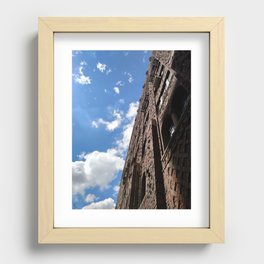Building the Sky Recessed Framed Print