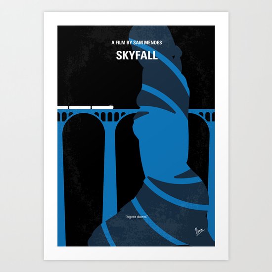 No277-007-2 My Skyfall minimal movie poster Art Print