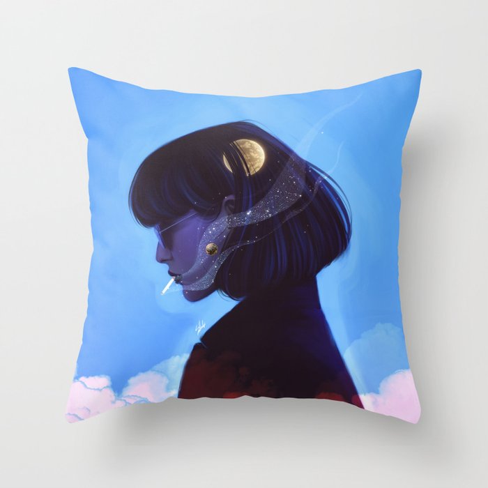 A talk with the universe. Throw Pillow