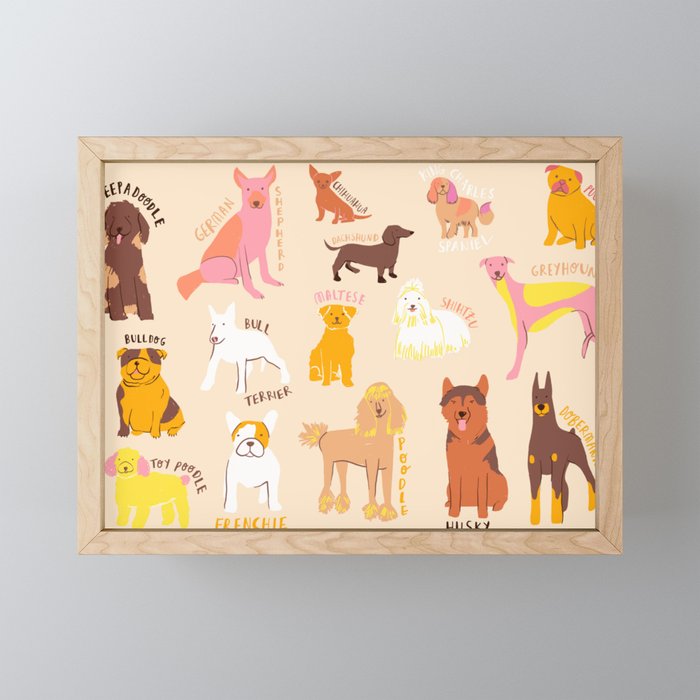 Doggos Framed Mini Art Print