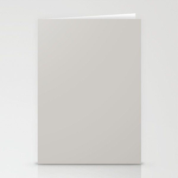 Greige Gray Beige Trending Solid Color - Patternless Pairs Jolie Paint 2022 Popular Hue Swedish Grey Stationery Cards