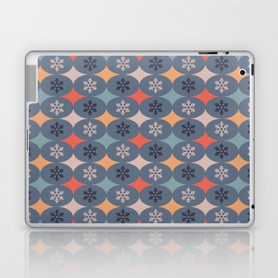 Snowflake Pattern Laptop & iPad Skin