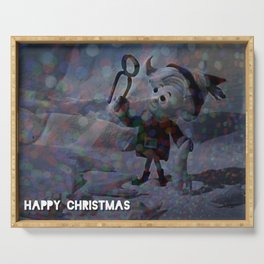 A Dark Christmas with Hermey the Elf from Rudolph Serving Tray