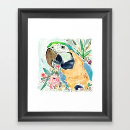 GOLDIE the Macaw Framed Art Print