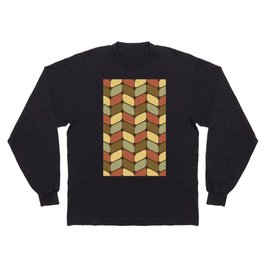 Vintage Diagonal Rectangles Autumn 1 Long Sleeve T-shirt