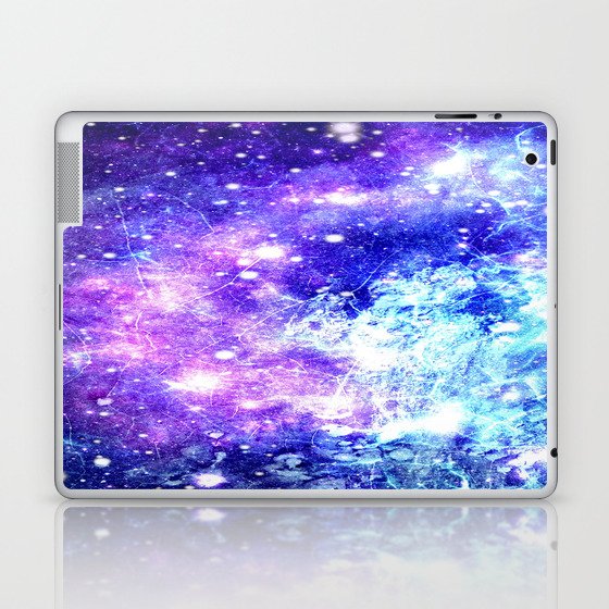 Chaotic Space : Galaxy Bright Purple & Blue Laptop & iPad Skin