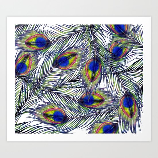Peacock Pattern Art Print