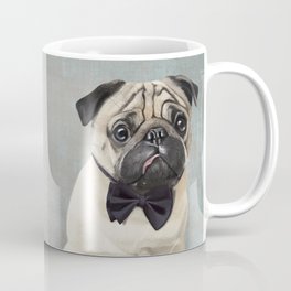Mr Pug Coffee Mug | Friendship, Friend, Painting, Mops, Cute, Dutchmastiff, Illustration, Animal, Pet, Chinesepug 