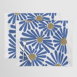 Blue and Gold Flowers Placemat