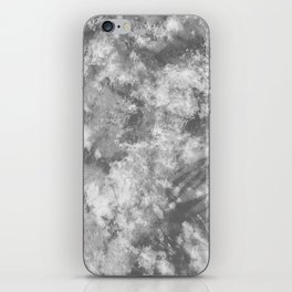 Grey Tie Dye Abstract Pattern iPhone Skin