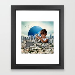 Jenga Tel Aviv Framed Art Print