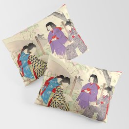 Little Girls Singing (Miyagawa Shuntei) Pillow Sham